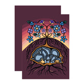 Sleeping Bears Notebook – Indigenous Art by Storm Angeconeb (4" x 5.75")